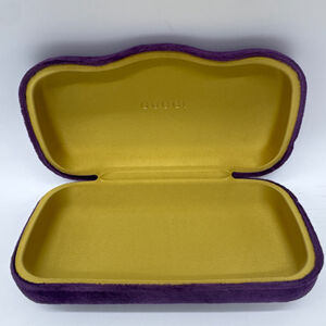 GUCCI Purple Yellow Velvet Sunglasses Case Accessories